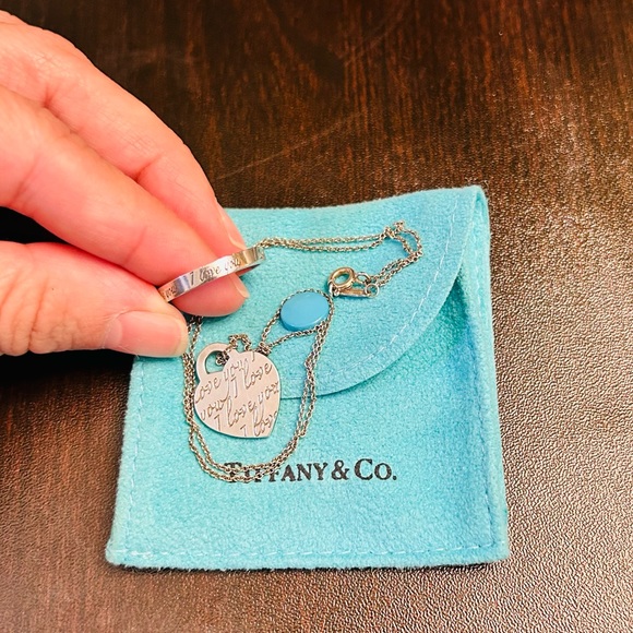 Tiffany & Co. “I Love You” Iconic Heart Necklace | Notes Collection - Picture 2 of 16